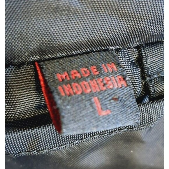 Guess Women’s Down Puffer Jacket Black Embroidered Full Zip Ski Western Large - Picture 11 of 15